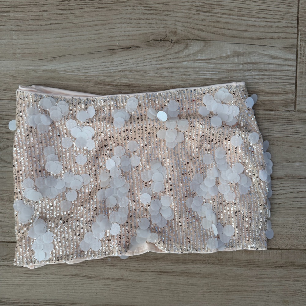 Sequin Embellished mini skort